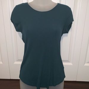 emerald green ribbed t-shirt